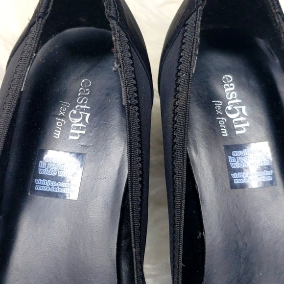 East5th East 5th Sasha Wedge Pumps Flex Form Black Size 10M - Picture 3 of 7